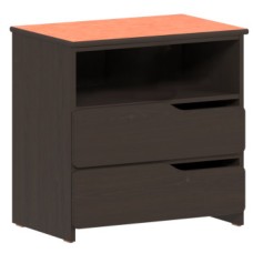 Apollo 2 Drawer Chest w/Top Storage Shelf, 30"W