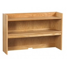 Beachcomber Double Shelf Carrel w/Closed Back, 42"W