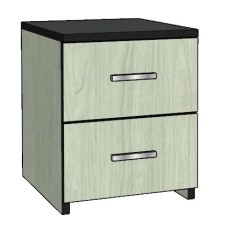 Contempo Desk Pedestal w/2 Equal Drawers