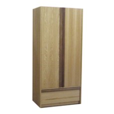 Homestead Double Door Wardrobe w/1 Bottom Drawer, Interior Shelf & Clothes Rod, 36"W, 78"H