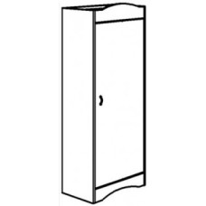 Madison Single Door Wardrobe w/Interior Shelf & Clothes Rod, 24"W, 78"H