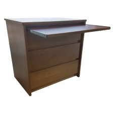 Nittany Alternative Workspace: 3 Equal Drawer Chest w/Pull-Out Work Surface, 30"W