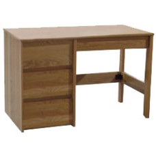 Nittany Open Leg Pedestal Desk w/3 Equal Drawers & Pencil Drawer, 42"W