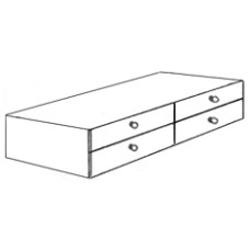 Shaker 4 Drawer Under Bed Unit, 81"W