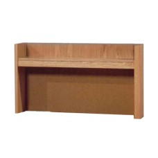 Shaker Single Shelf Carrel w/Closed Back, 45"W