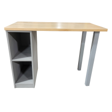 Urban 42" Pedestal Desk with Open Legs & 2 Open Compartments