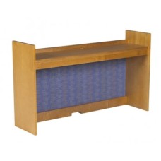 Woodcrest Single Shelf Carrel w/Closed Back, 36"W