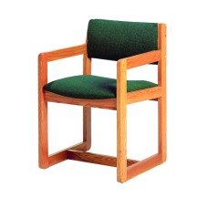 Nick Arm Chair w/Upholstered Seat & Back