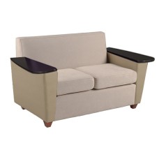 Elle Settee w/Fixed Tablet Arms