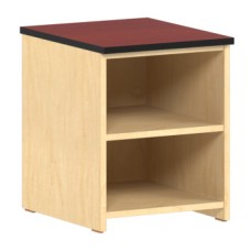 Aero Nightstand/Desk Pedestal w/2 Storage Shelves